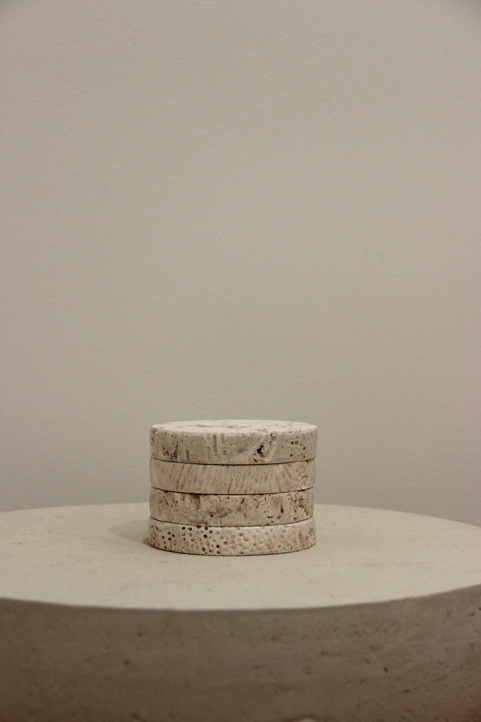 Round Coral Coasters