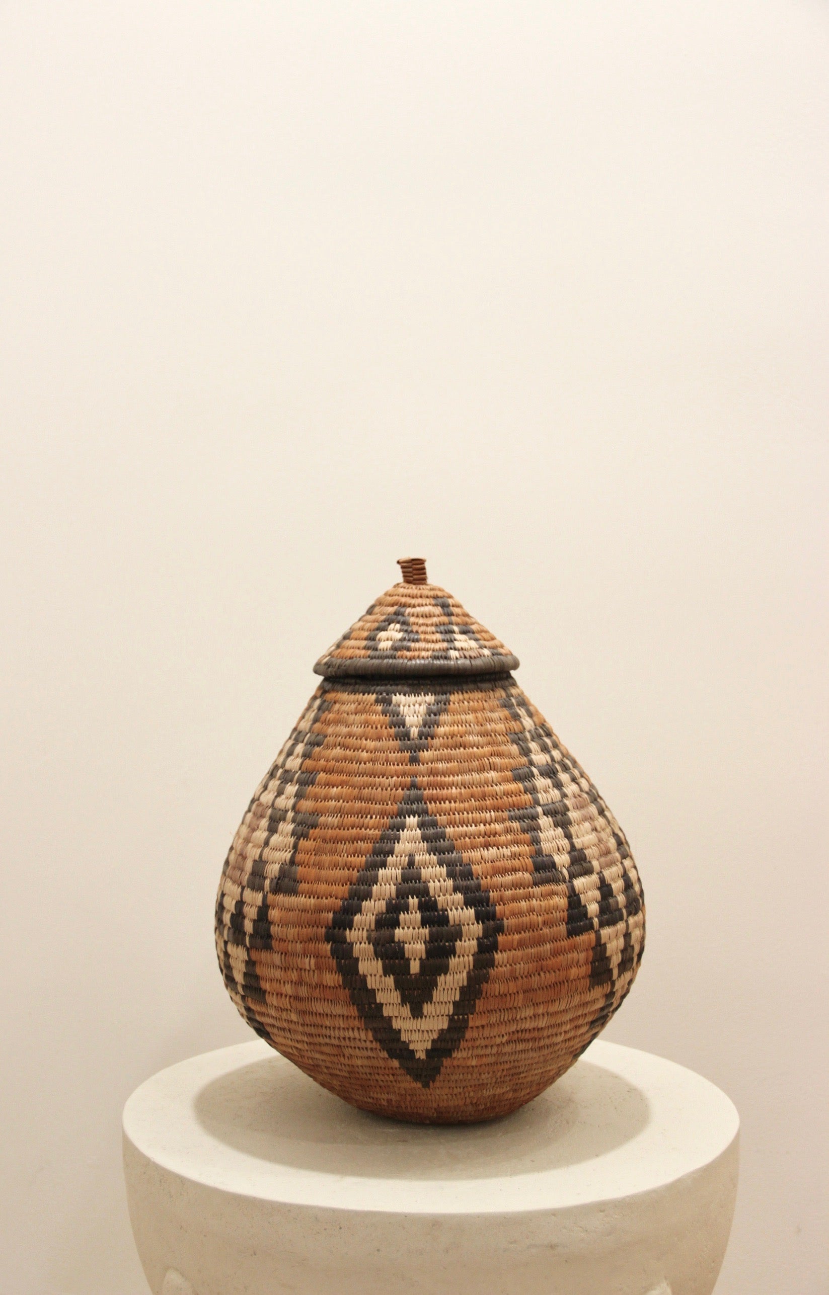 South African Zulu Basket with Lid