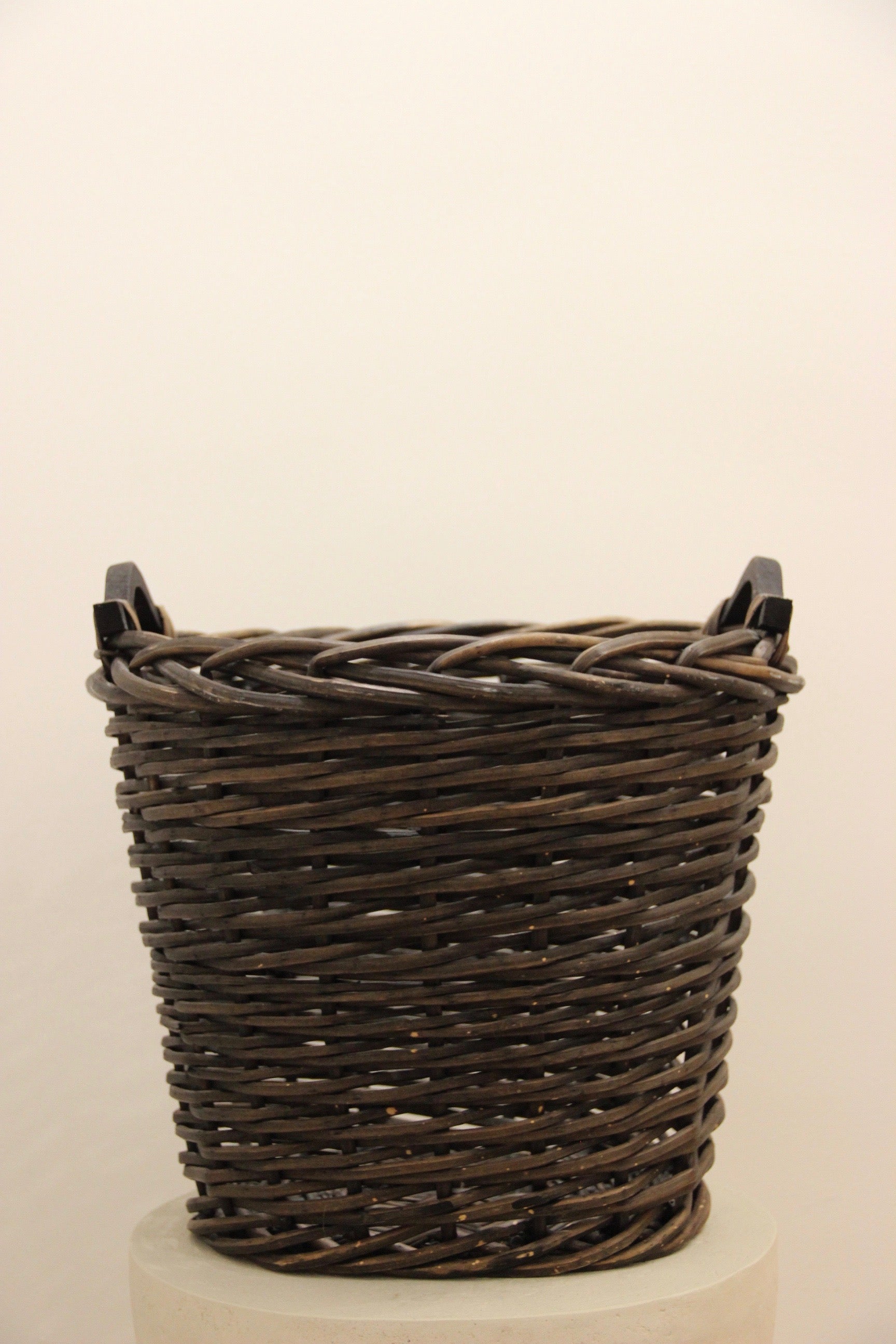 Vintage French Basket with Handles