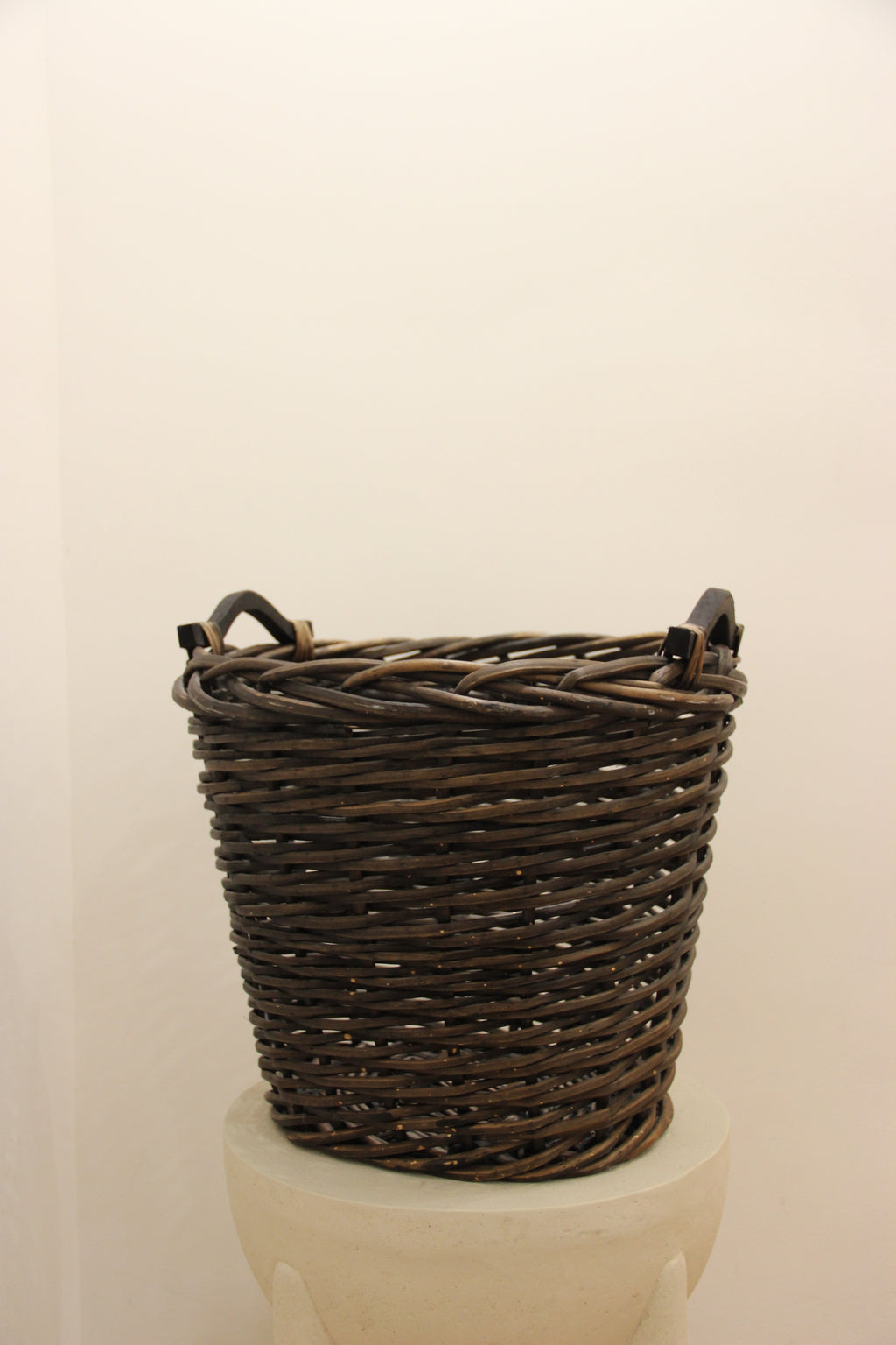 Vintage French Basket with Handles
