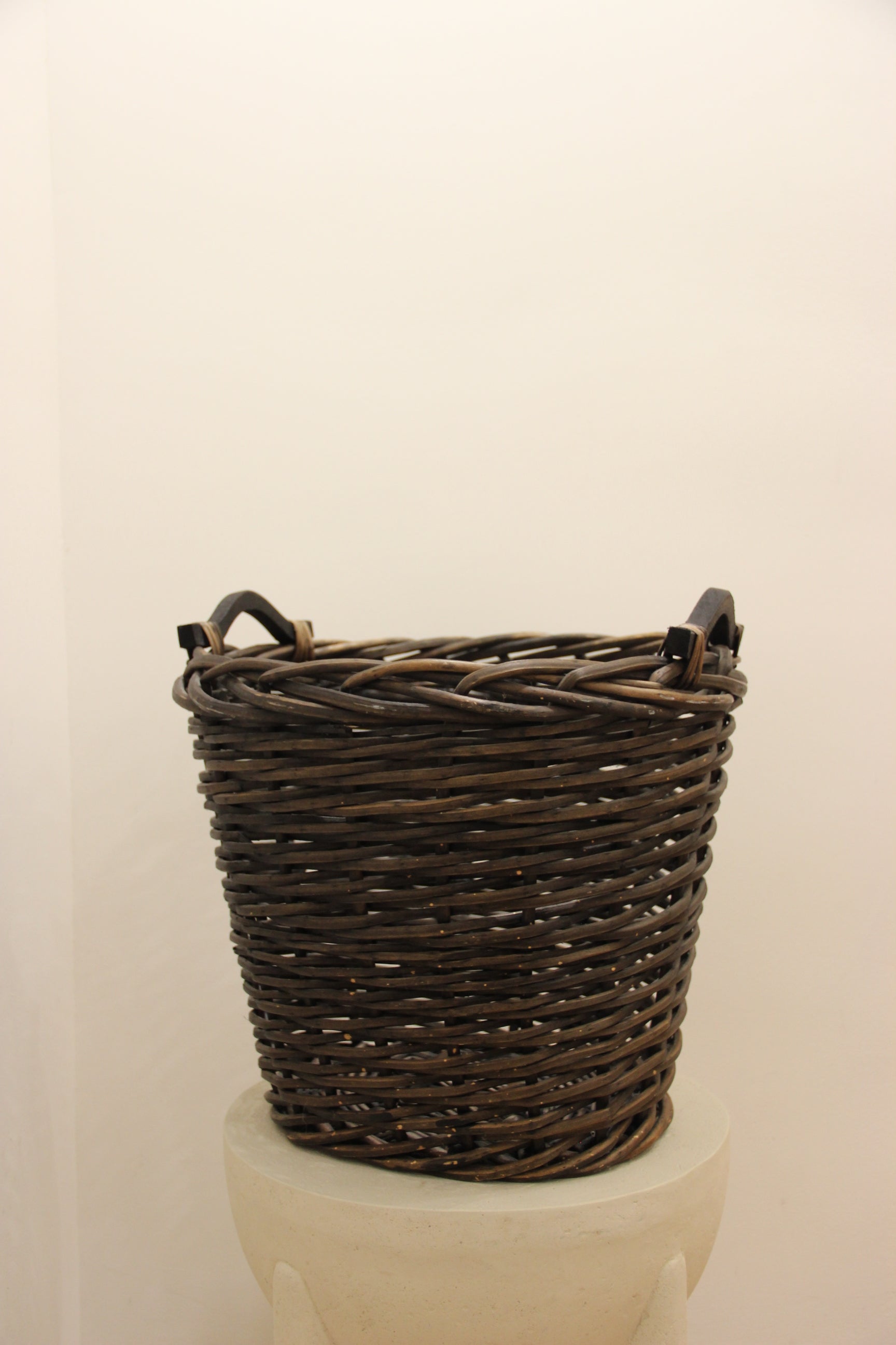 Vintage French Basket with Handles